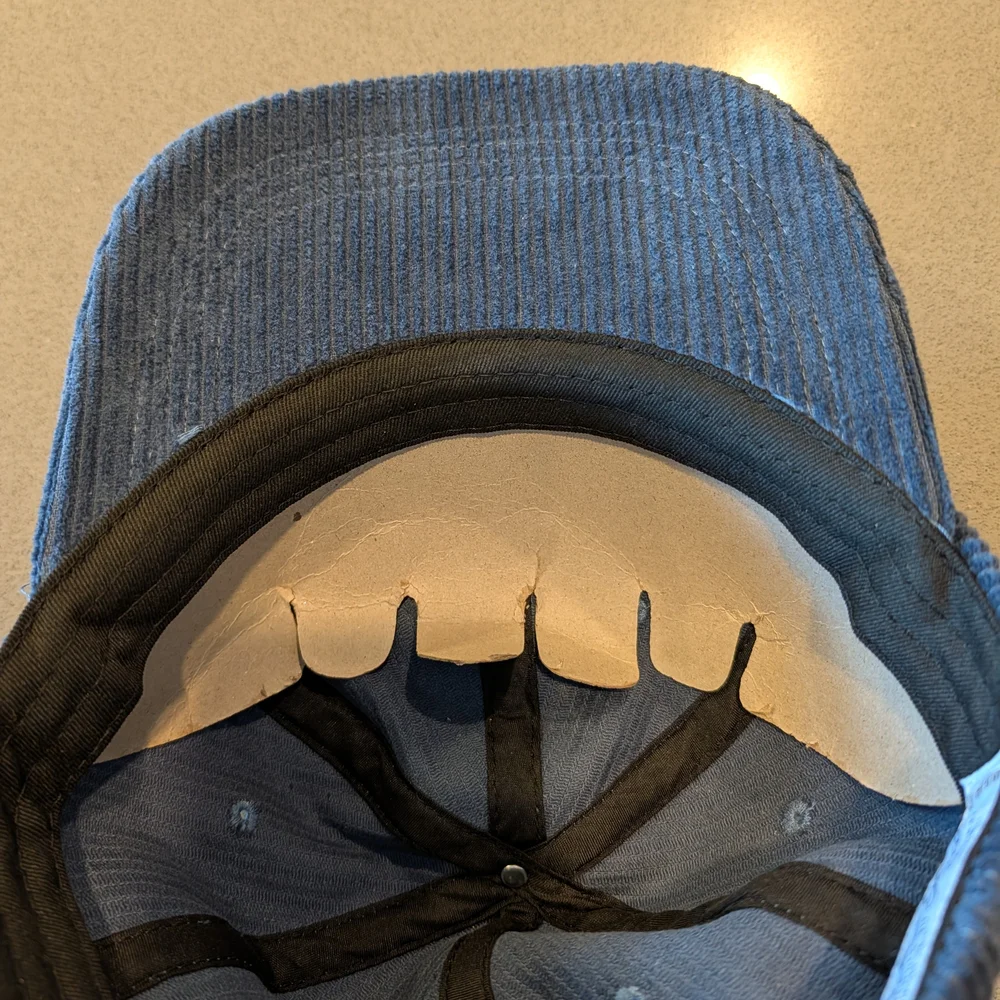 Frankie Jean Blue Corduroy Cap 'Howdy' - Picture 5 of 6